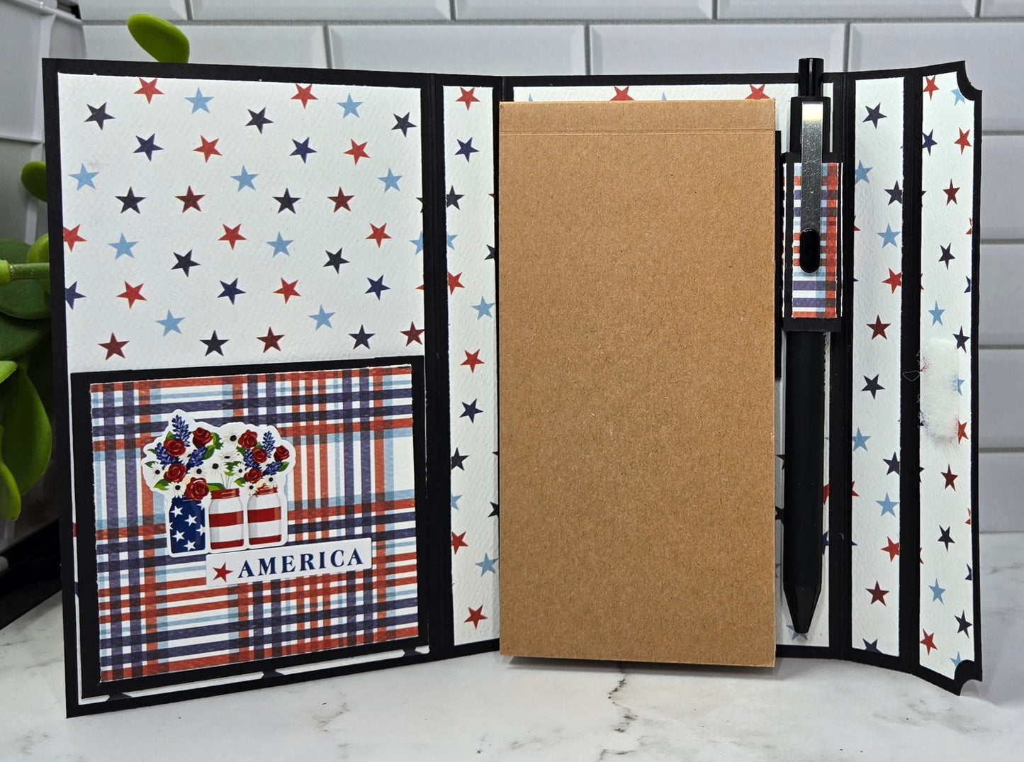 Mini Notepad Holder - America