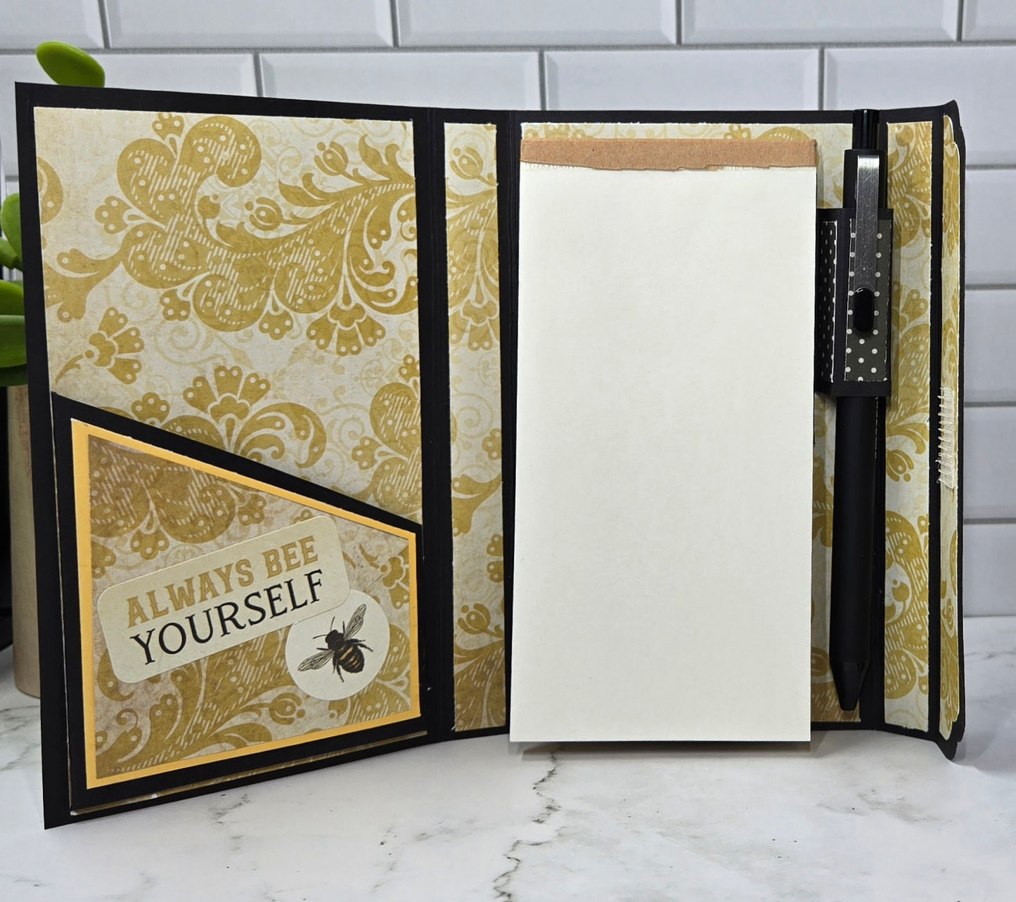 Mini Notepad Holder - Bee