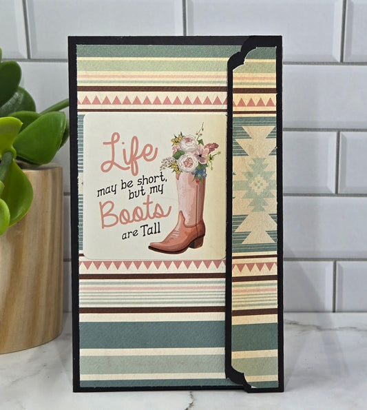 Mini Notepad Holder - Country Girl